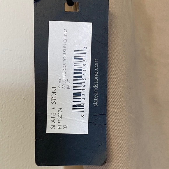 Slate & Stone Khaki Chinos Men 32W X 32L Men’s Slacks - Picture 7 of 10